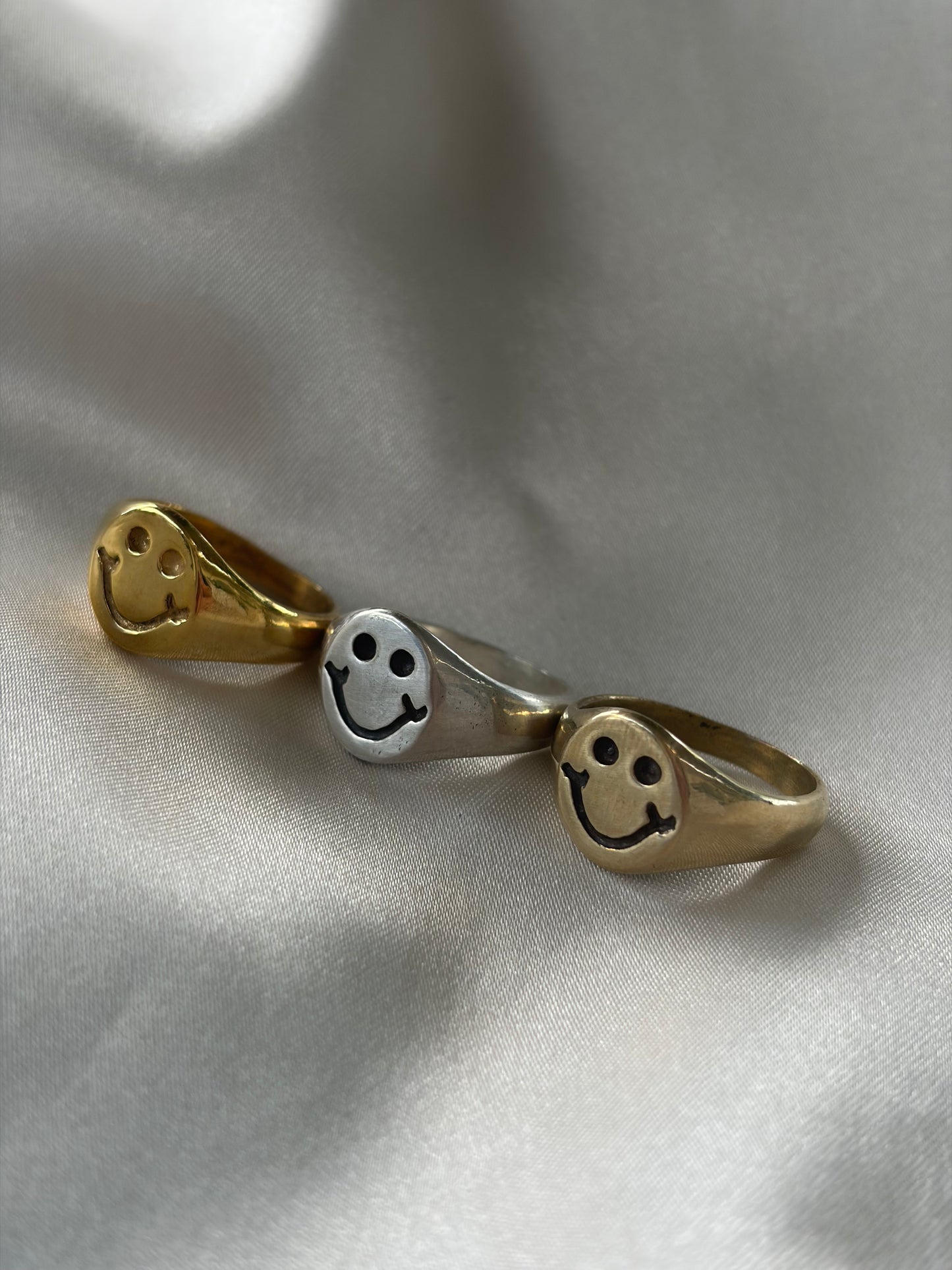 Brass Smiley Ring