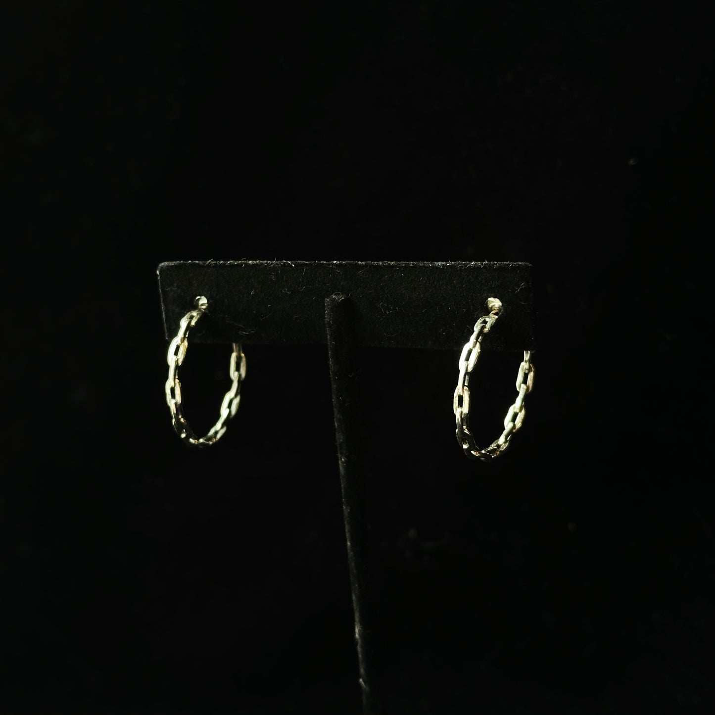 Petite Chained Hoops