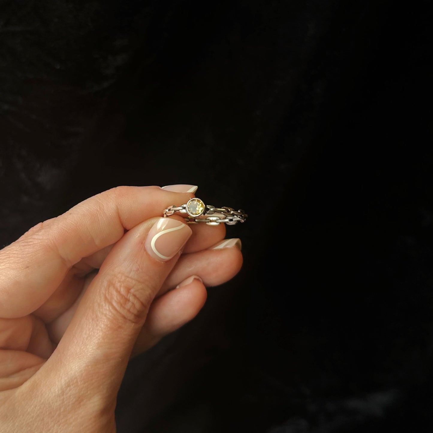 Citrine Chained Stacker