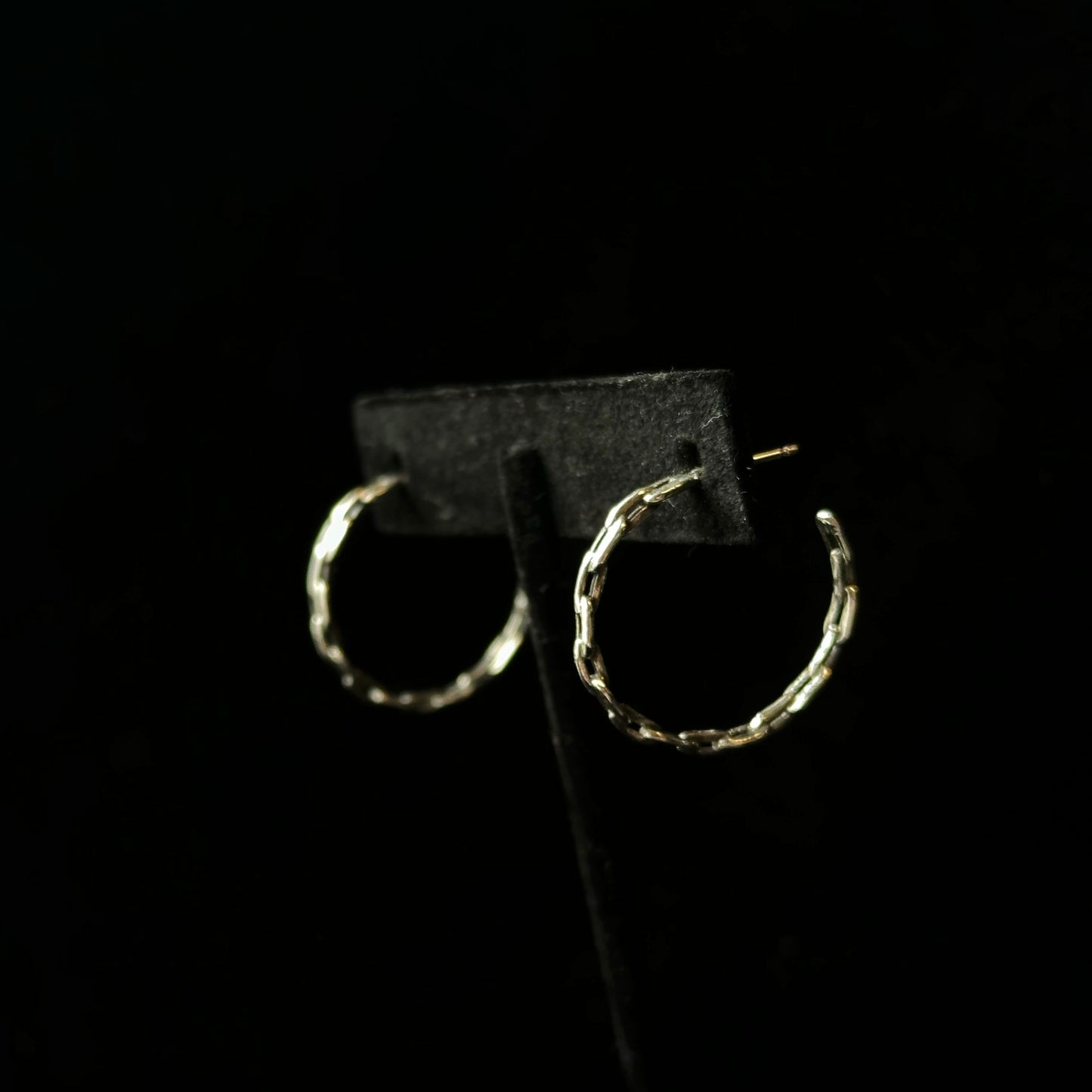 Petite Chained Hoops