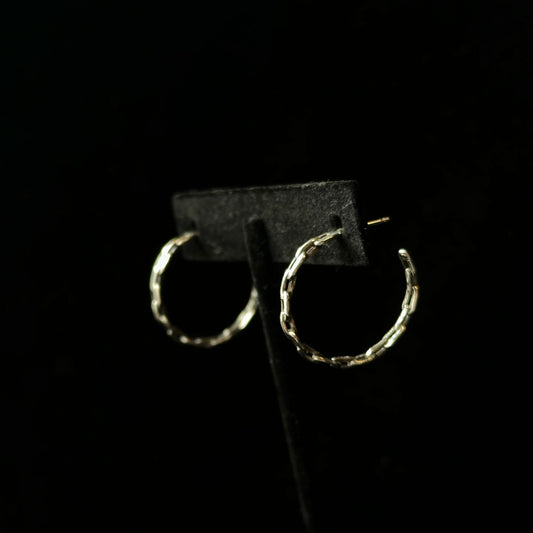 Petite Chained Hoops
