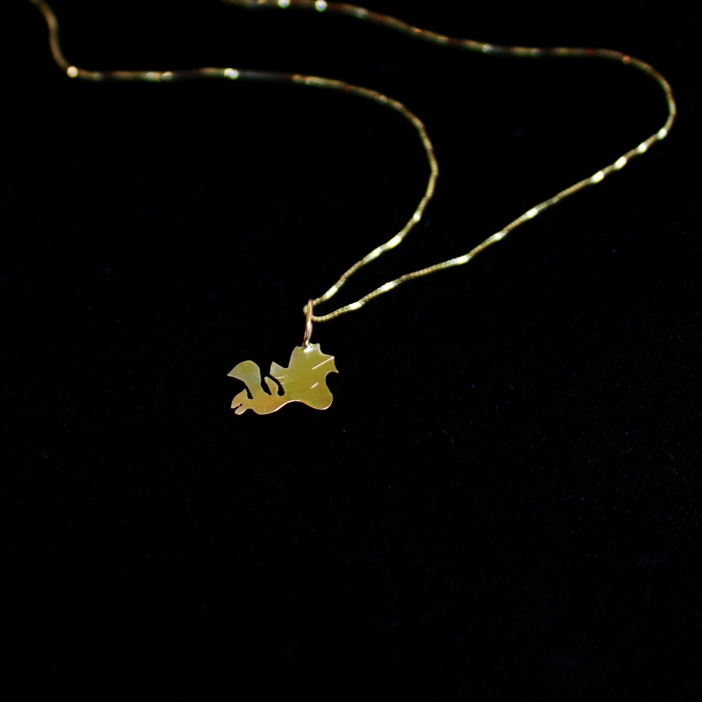 14k Gold Woodstock Necklace