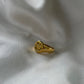 14k Gold Smiley Ring