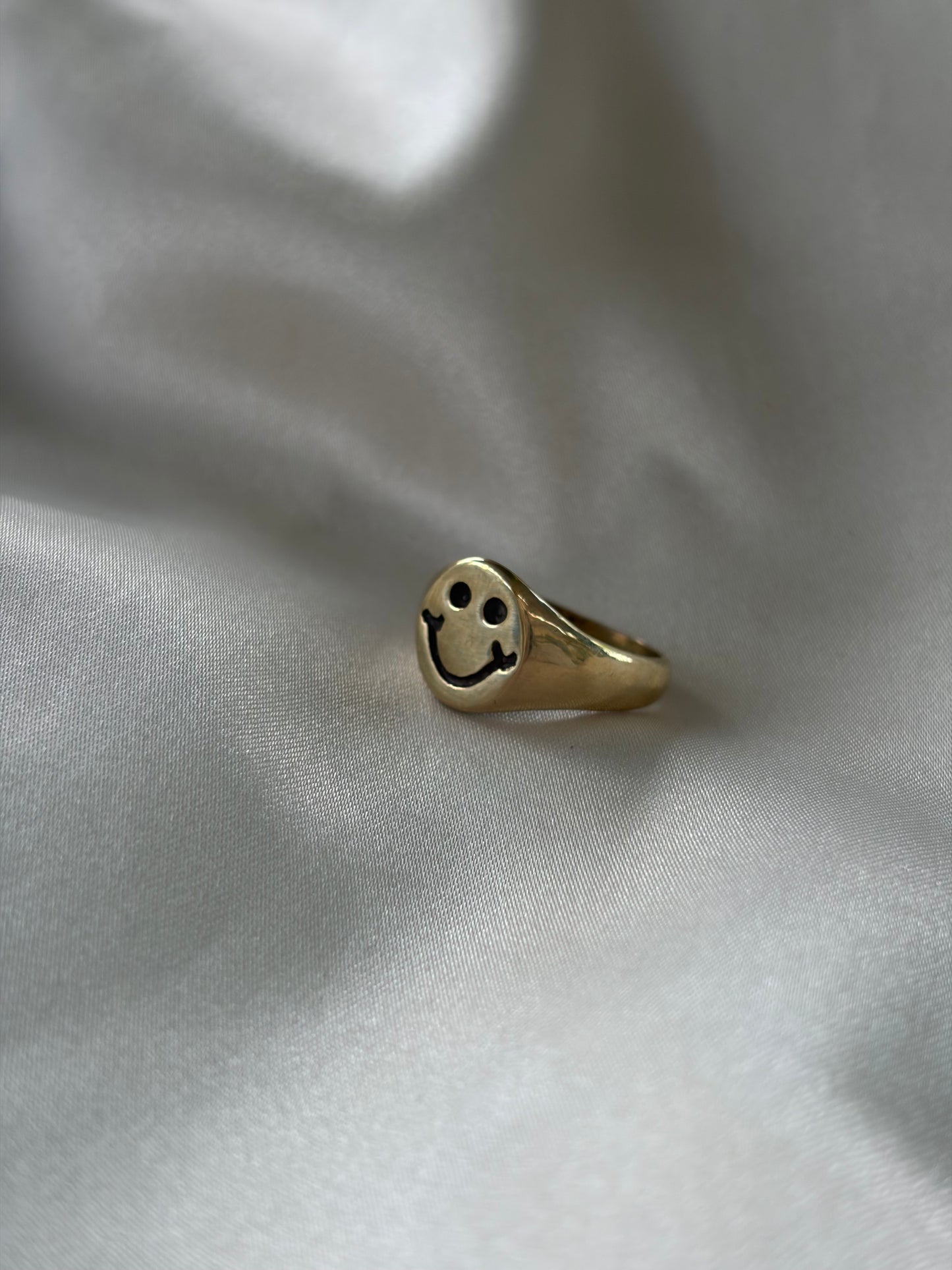 Brass Smiley Ring