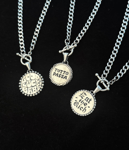 Heavy Medallion Necklace